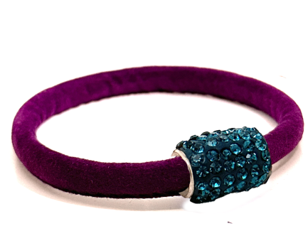 Braccialetto Venice Violet Chiusura Magnetica Cristalli Ottanium