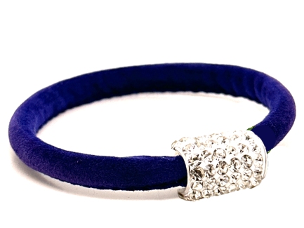 Braccialetto Venice Night Chiusura Magnetica Cristalli Bianco