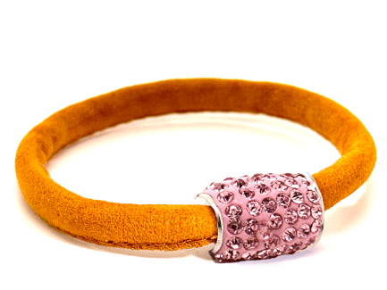 Braccialetto Venice Sun Chiusura Magnetica Cristalli Rosa