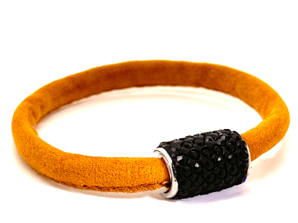 Braccialetto Venice Sun Chiusura Magnetica Cristalli Nero