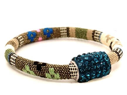 Braccialetto Kilim Sand Chiusura Magnetica Cristalli Ottanium