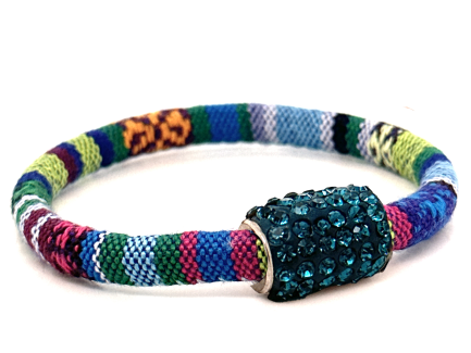 Braccialetto Kilim Spring Chiusura Magnetica Cristalli Ottanium