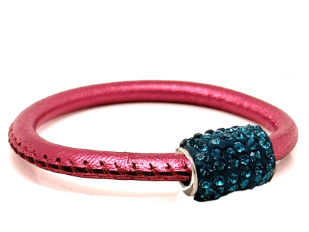 Braccialetto Party Pink Chiusura Magnetica Cristalli Ottanium