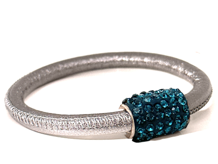 Girocollo Party Silver Chiusura Magnetica Cristalli Ottanium