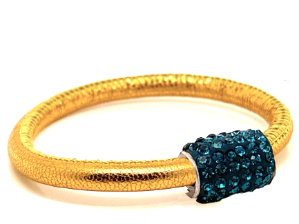 Girocollo Party Yellow Chiusura Magnetica Cristalli Ottanium