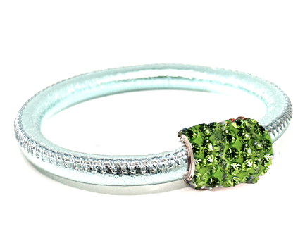Braccialetto Party Ice Chiusura Magnetica Cristalli Verde Chiaro