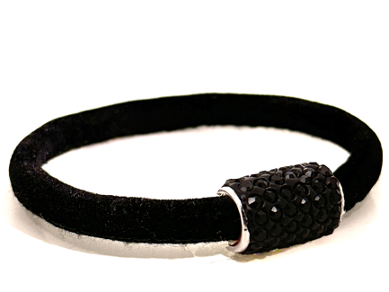 Girocollo Venice Black Chiusura Magnetica Cristalli Neri