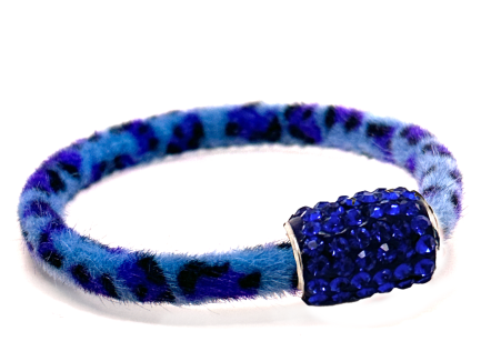 Braccialetto Wild Blu Chiusura Magnetica Cristalli Blu
