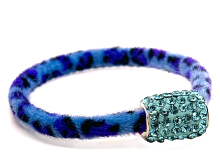 Braccialetto Wild Blu Chiusura Magnetica Cristalli Turchese