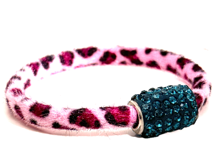 Braccialetto Wild Pink Chiusura Magnetica Cristalli Ottanium