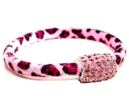 Braccialetto Wild Pink Chiusura Magnetica Cristalli Rosa