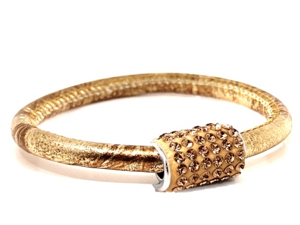 Braccialetto Party Gold Chiusura Magnetica Cristalli Oro