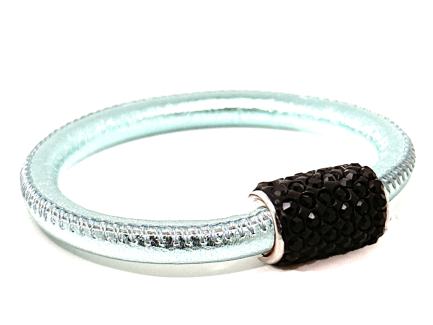 Girocollo Party Ice Chiusura Magnetica Cristalli Nero