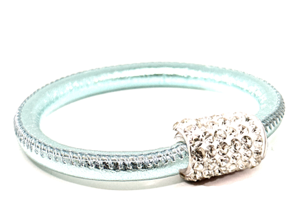 Girocollo Party Ice Chiusura Magnetica Cristalli Bianco