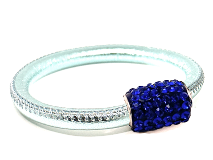 Girocollo Party Ice Chiusura Magnetica Cristalli Blu