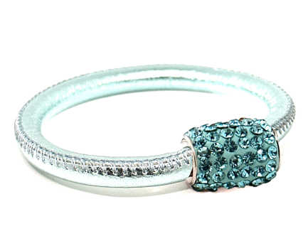 Girocollo Party Ice Chiusura Magnetica Cristalli Turchese