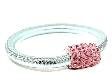 Girocollo Party Ice Chiusura Magnetica Cristalli Rosa