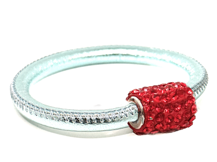 Girocollo Party Ice Chiusura Magnetica Cristalli Rosso