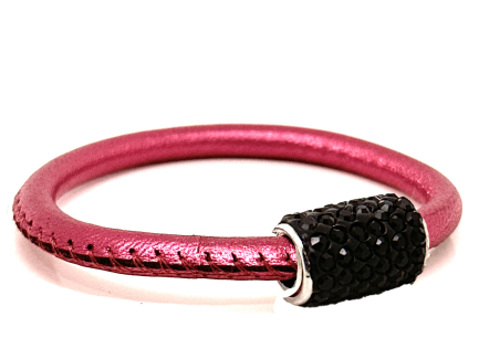 Girocollo Party Pink Chiusura Magnetica Cristalli Nero