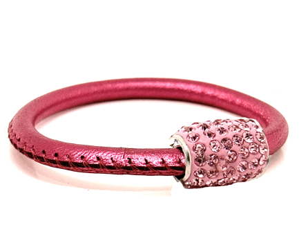 Girocollo Party Pink Chiusura Magnetica Cristalli Rosa
