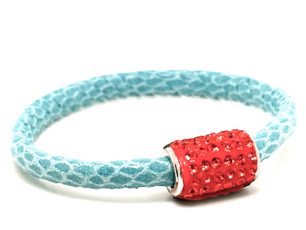 Girocollo Snake Tiffany Chiusura Magnetica Cristalli Arancione