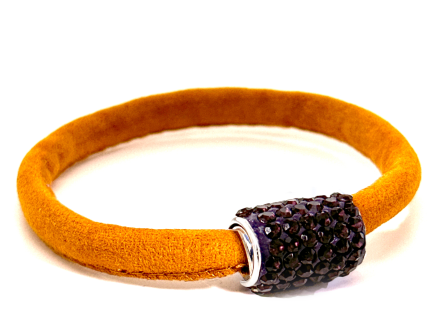 Braccialetto Venice Sun Chiusura Magnetica Cristalli Viola