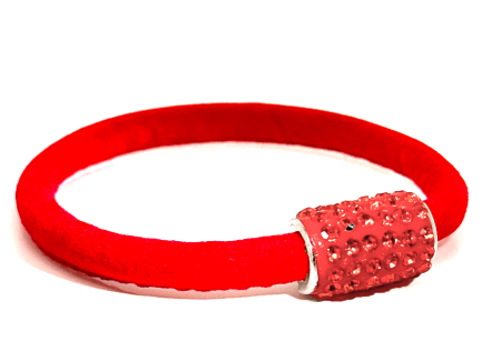 Girocollo Venice Red Chiusura Magnetica Cristalli Arancione