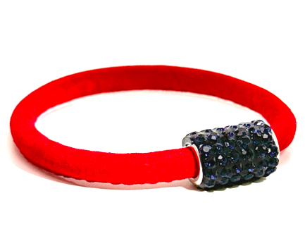 Braccialetto Venice Red Chiusura Magnetica Cristalli Blu Notte